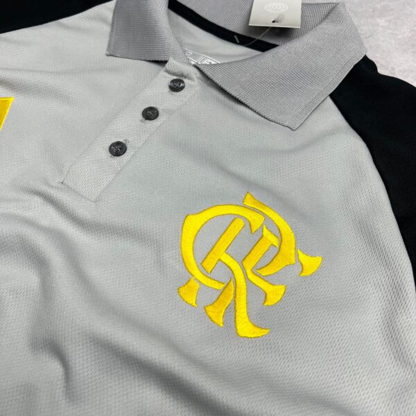 Camisa de Time Flamengo Polo Cinza Treino - Imagem 3