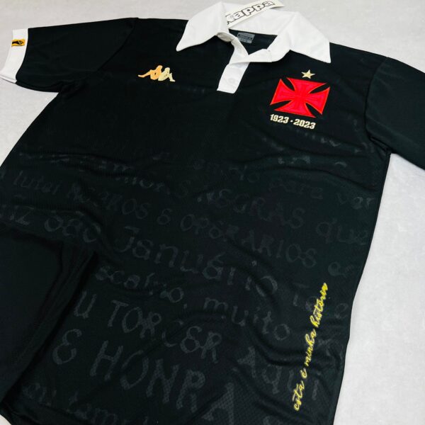 Camisa de Time Vasco Polo Preta 2023 - Imagem 4