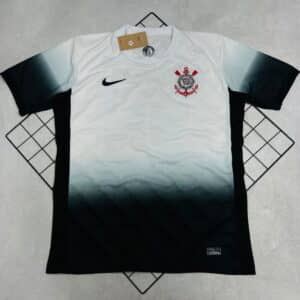 Camisa de Time Corinthians Branca Lisa 2024 Memphis Depay