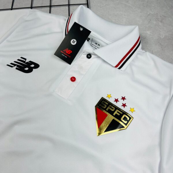 Camisa de Time São Paulo Polo Branca Treino - Imagem 2