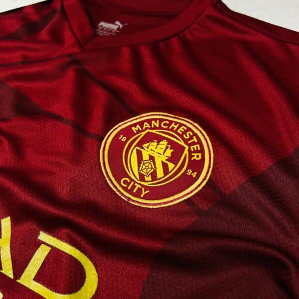 Camisa de Time Manchester City Vinho - Imagem 2