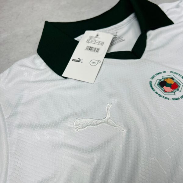 Camisa de Time Palmeiras Polo Branca Símbolo Branco - Imagem 4