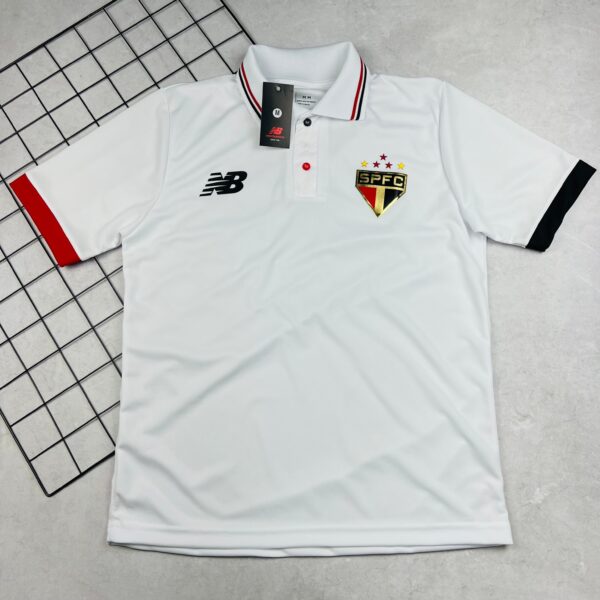 Camisa de Time São Paulo Polo Branca Treino
