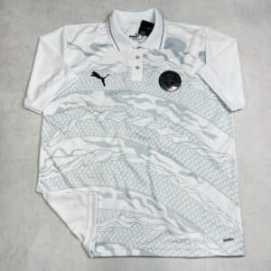 Camisa de Time Manchester City Branca c/ Cinza Polo