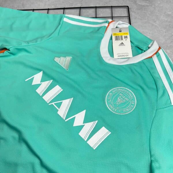 Camisa de Time Inter de Miami Verde Água Messi - Imagem 2