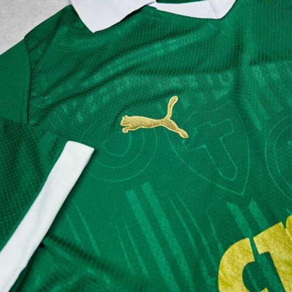 Camisa de Time Palmeiras Polo Verde Jogo - Imagem 4