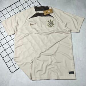 Camisa de Time Corinthians Bege Treino