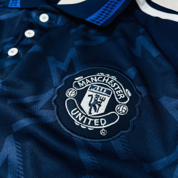 Camisa de Time Manchester United Azul Polo - Imagem 2
