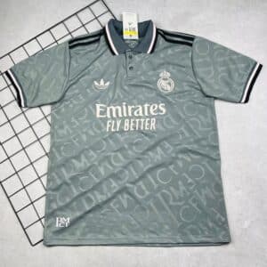Camisa de Time Real Madrid Cinza Mbappé