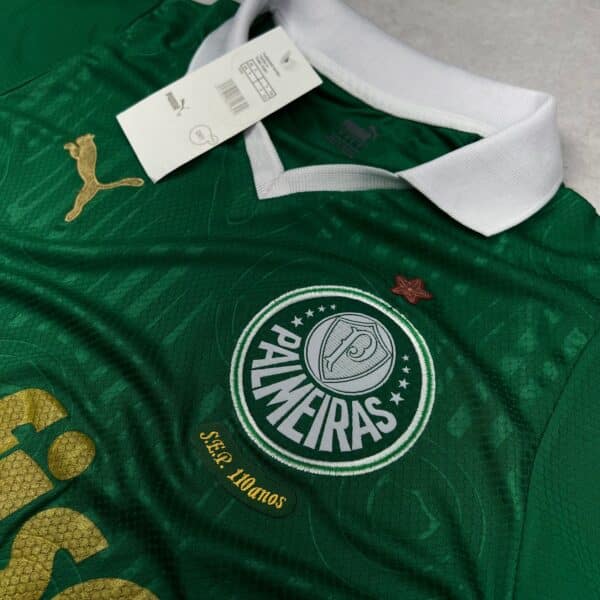 Camisa de Time Feminina Palmeiras Polo Verde - Imagem 2