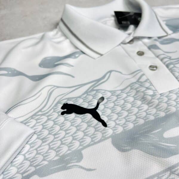 Camisa de Time Manchester City Branca c/ Cinza Polo - Imagem 3