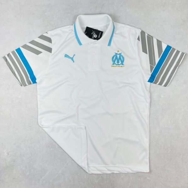 Camisa de Time Olympique de Marseille Polo Branca