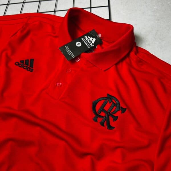 Camisa de Time Flamengo Polo Vermelha - Imagem 2