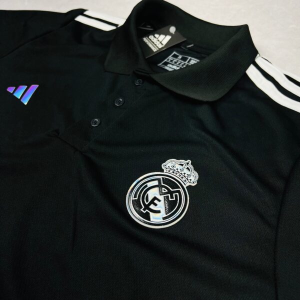 Camisa de Time Real Madrid Polo Preta - Imagem 2