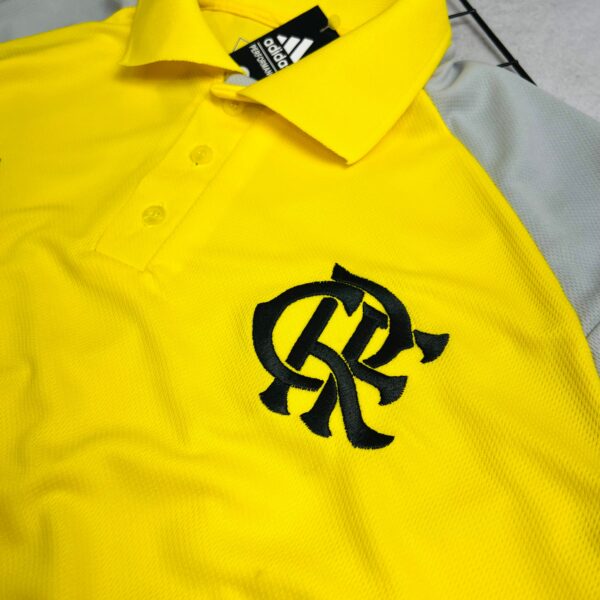 Camisa de Time Flamengo Polo Amarela - Imagem 3