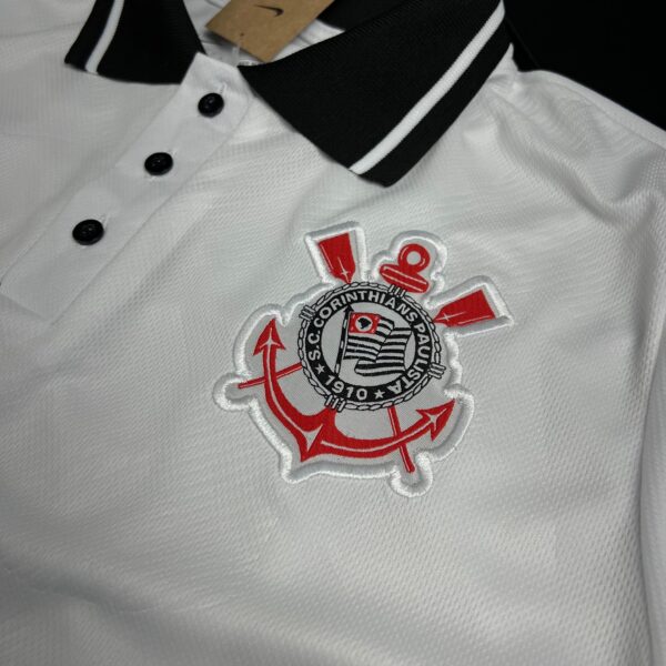 Camisa de Time Corinthians Polo Branca 2022 - Imagem 3