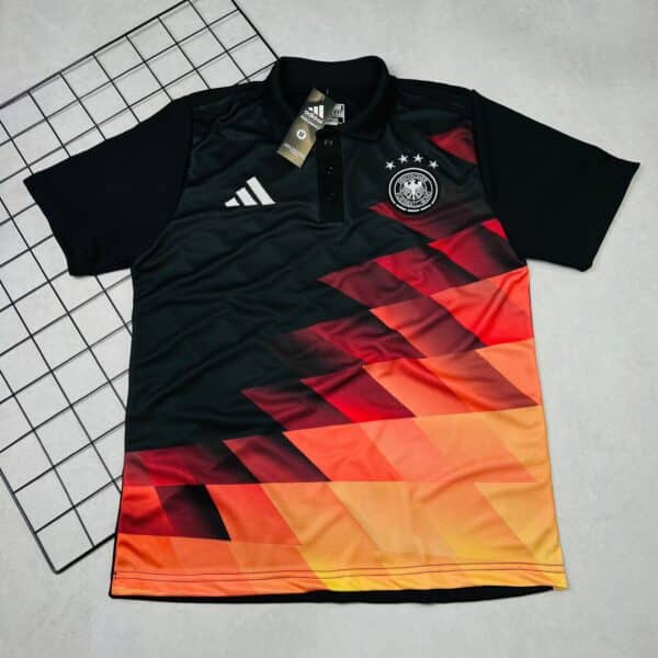 Camisa de Time Alemanha Polo Preta