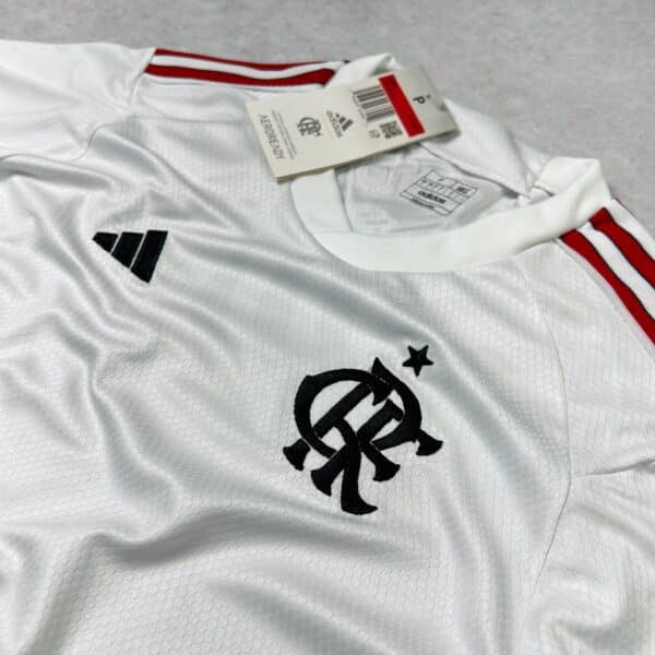 Camisa de Time Feminina Flamengo Branca 2024 - Imagem 2
