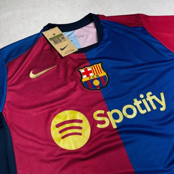 Camisa de Time Barcelona Vinho e Azul - Imagem 2
