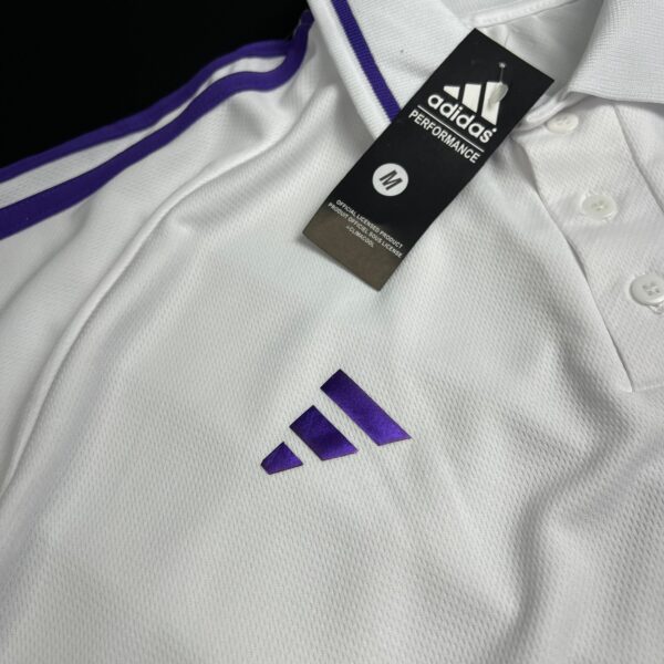 Camisa de Time Flamengo Polo Branca c/ Roxo - Imagem 4