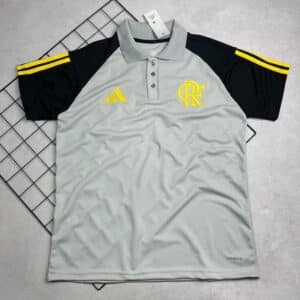 Camisa de Time Flamengo Polo Cinza Treino