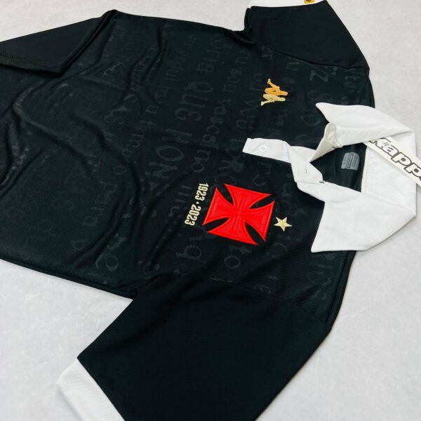Camisa de Time Vasco Polo Preta 2023 - Imagem 3