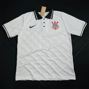Camisa de Time Corinthians Polo Branca 2022
