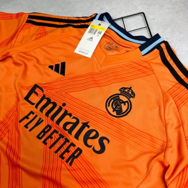 Camisa de Time Real Madrid Laranja Mbappé - Imagem 2
