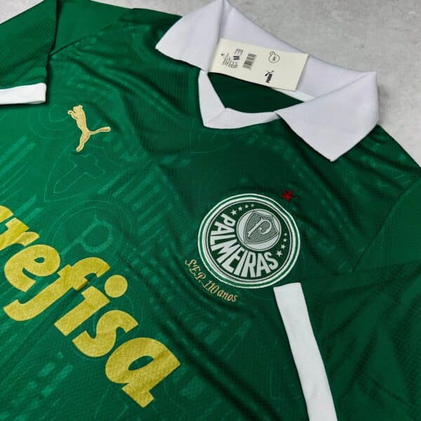 Camisa de Time Palmeiras Polo Verde Jogo - Imagem 2