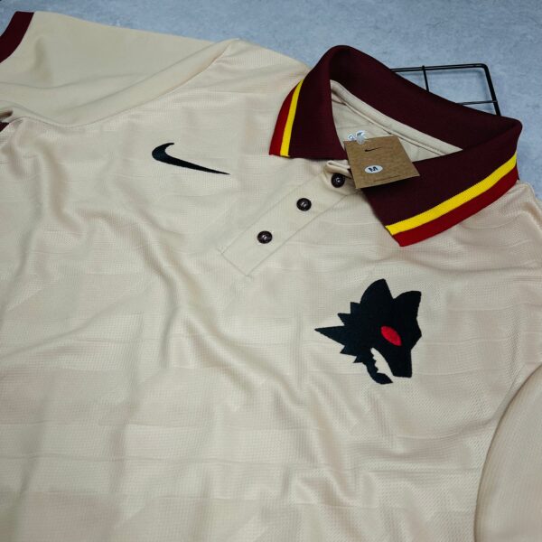 Camisa de Time Roma Polo Bege Lisa - Imagem 2
