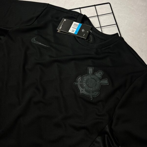 Camisa de Time Corinthians All Black s/ Patrocínio - Imagem 2
