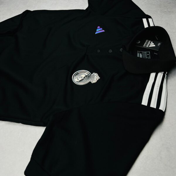 Camisa de Time Real Madrid Polo Preta - Imagem 3