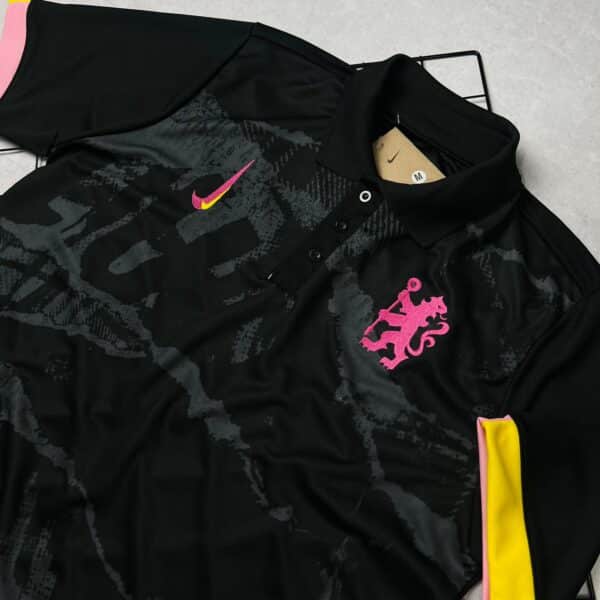 Camisa de Time Chelsea Polo Preta - Imagem 2