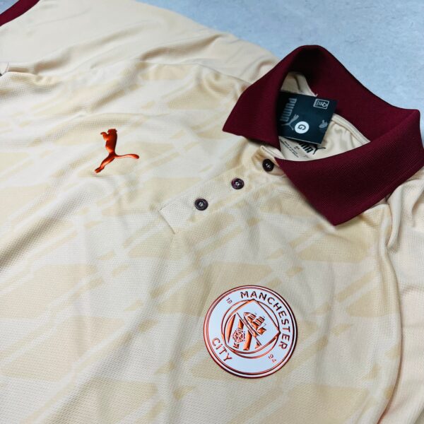 Camisa de Time Manchester City Polo Bege - Imagem 2