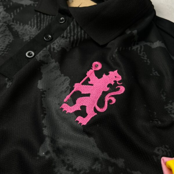 Camisa de Time Chelsea Polo Preta - Imagem 3