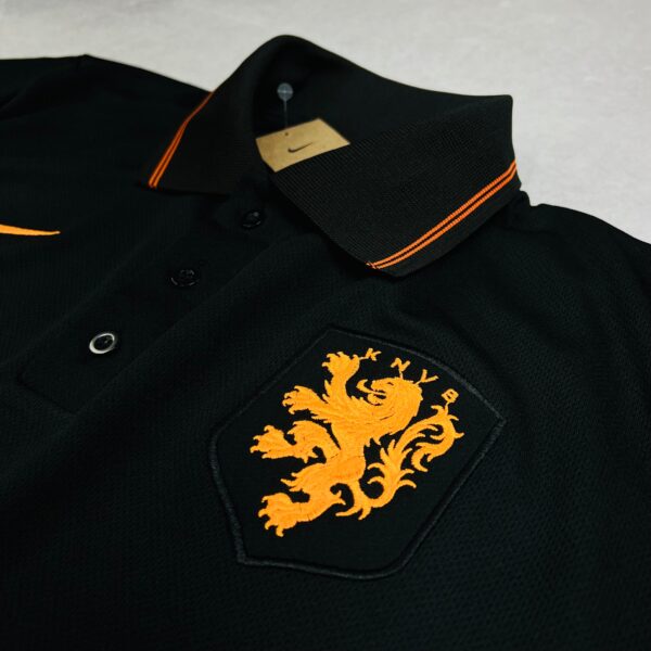 Camisa de Time Holanda Polo Preta - Imagem 2