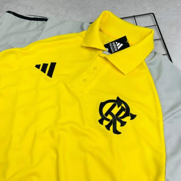 Camisa de Time Flamengo Polo Amarela - Imagem 2