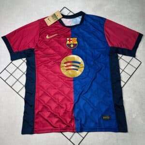 Camisa de Time Barcelona Vinho e Azul s/ Patrocínio