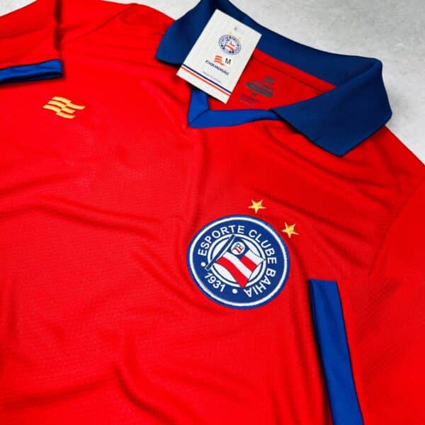 Camisa de Time Bahia Polo Vermelha - Imagem 2