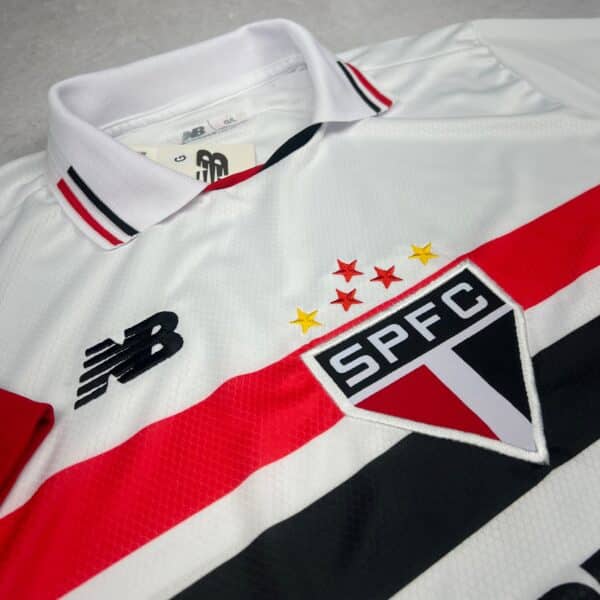 Camisa de Time São Paulo Polo Branca - Imagem 2