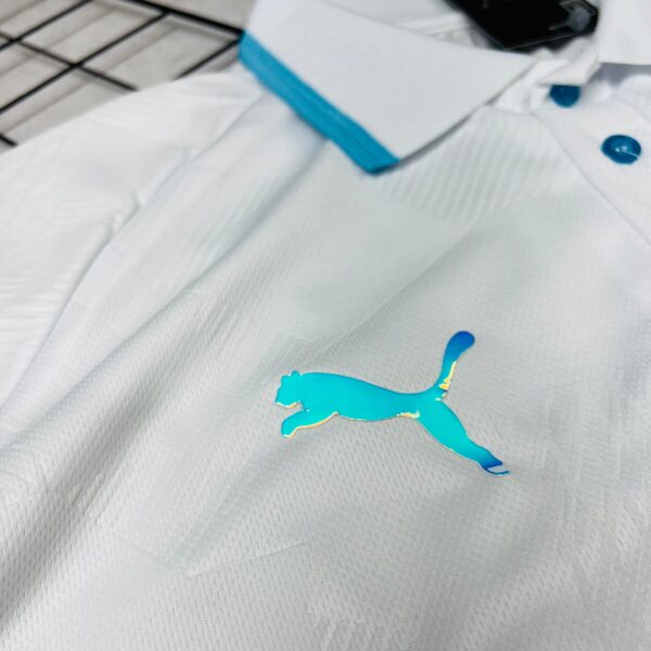 Camisa de Time Manchester City Branca c/ Azul Polo - Imagem 4