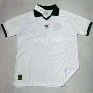 Camisa de Time Palmeiras Polo Branca Símbolo Branco