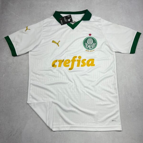 Camisa de Time Palmeiras Polo Branca Jogo