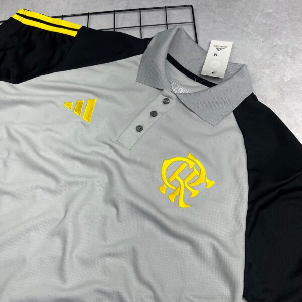 Camisa de Time Flamengo Polo Cinza Treino - Imagem 2