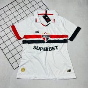 Camisa de Time Feminina São Paulo Polo Branca