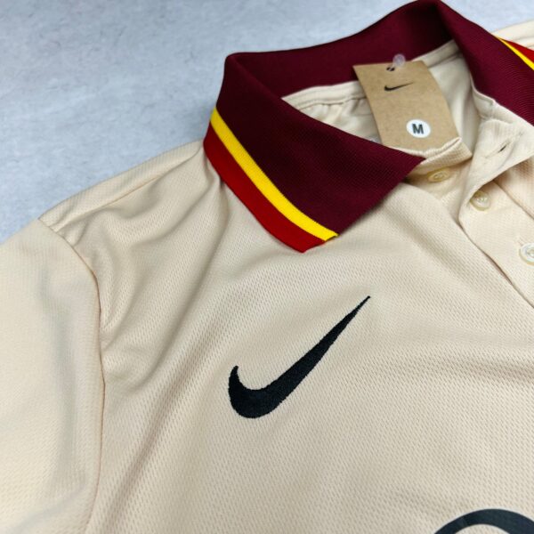 Camisa de Time Roma Polo Bege c/ Patrocínio - Imagem 4