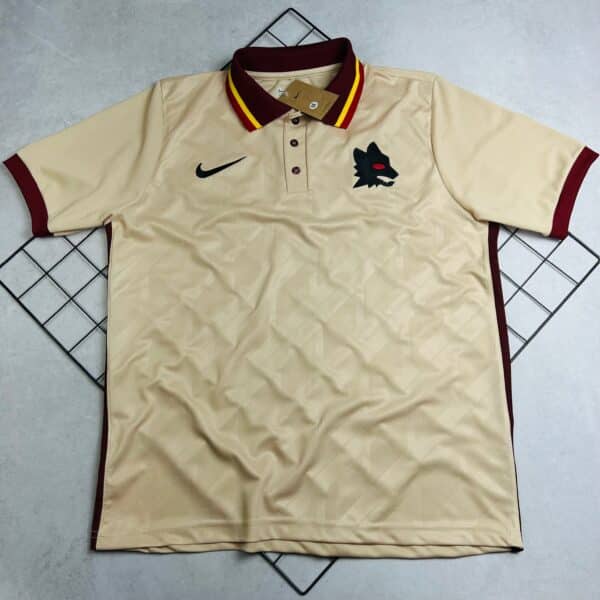 Camisa de Time Roma Polo Bege Lisa