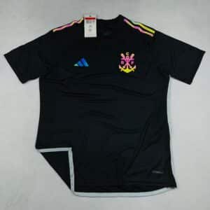 Camisa de Time Flamengo Preta Refletiva