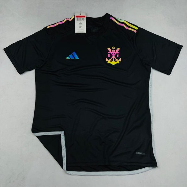 Camisa de Time Flamengo Preta Refletiva